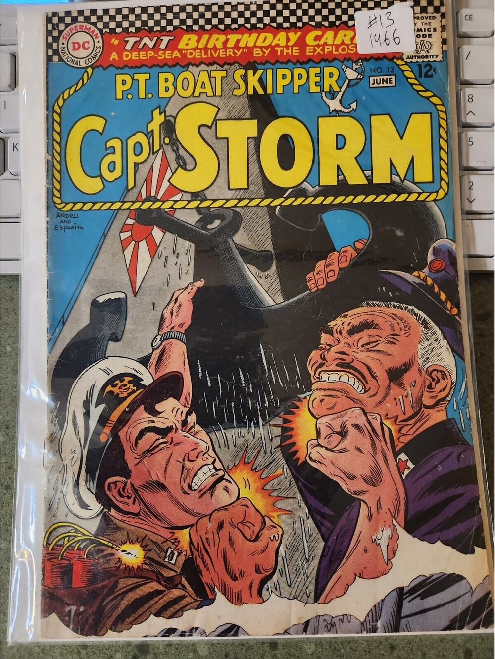Capt. Storm #13 (1966) DC Silver Age War Comic – WWII Naval Action Issue